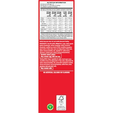 Betty Crocker Vanilla Cupcake Mix 370g