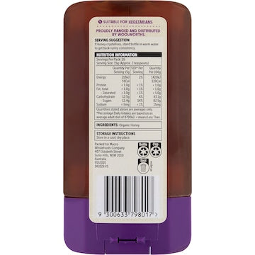 Macro Organic Honey 400g