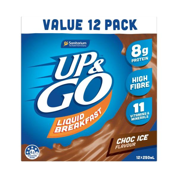 UP&GO LIQUID BREAKFAST CHOC ICE 12X250ML