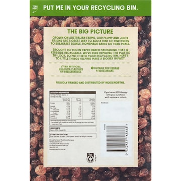 Macro Australian Raisins 400g