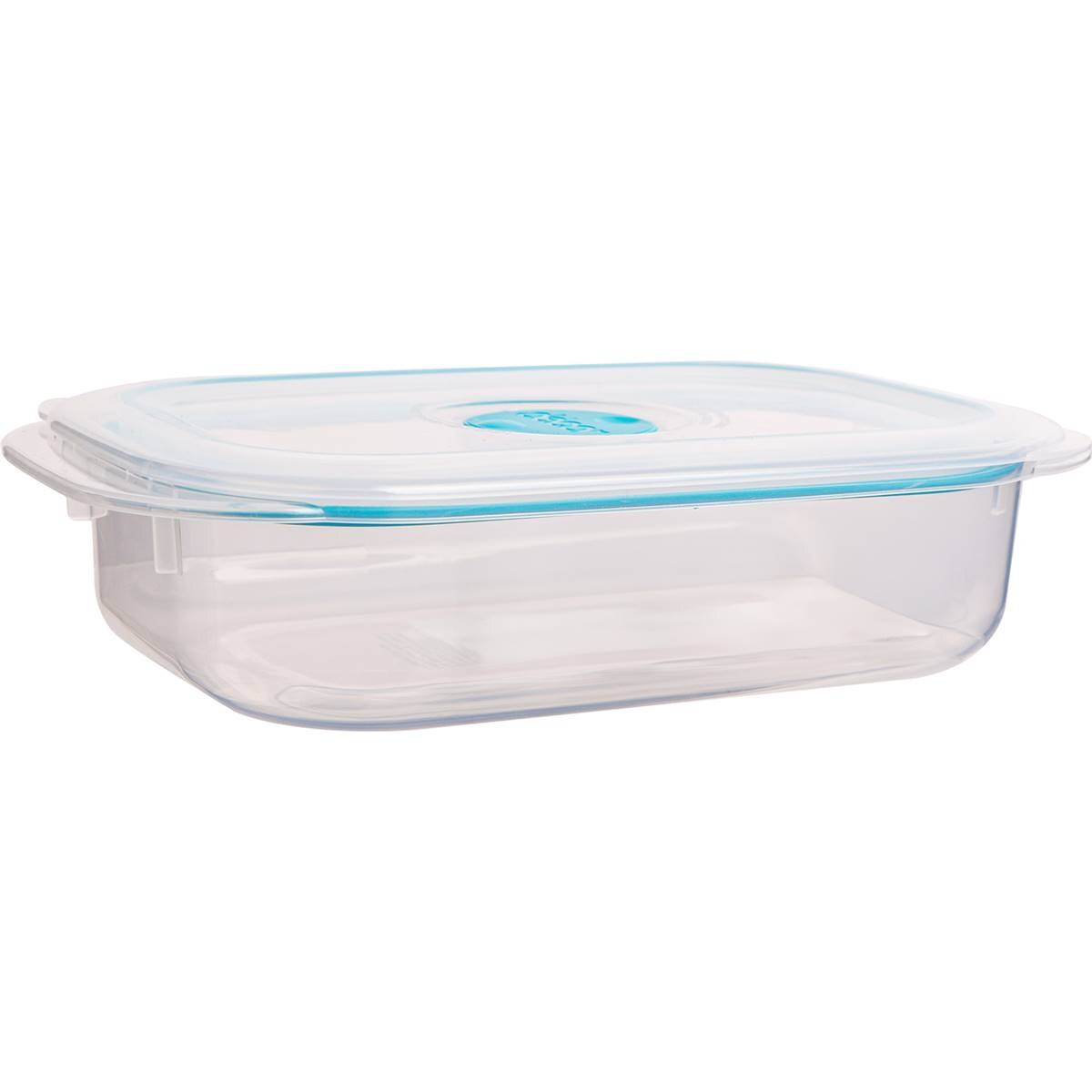 Decor Vent & Seal Container Square Teal 650mL