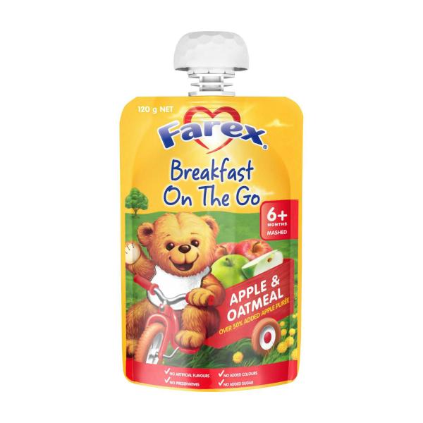 Apple & Oatmeal Baby Food Pouch 6+ Months