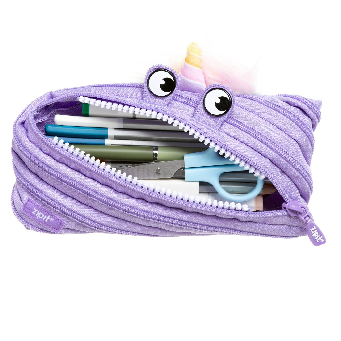 ZIPIT Unicorn Pencil Case Purple Stationary Unicorn Toys 3yrs+