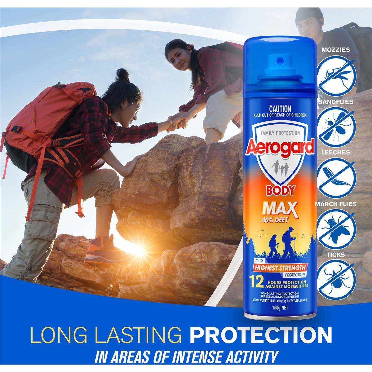 Aerogard 40% Deet Insect Repellent Spray 150g