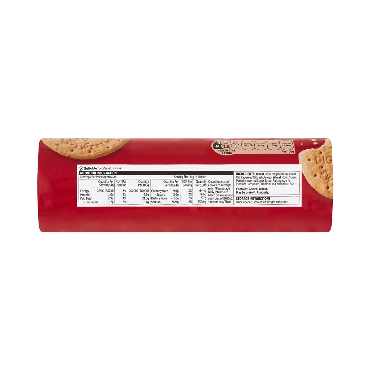 Woolworths Plain Digestives 400g