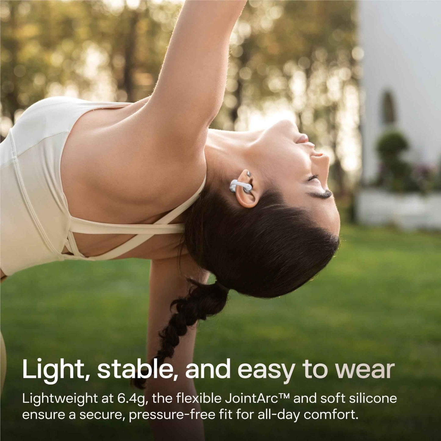 Shokz OpenDots 2 Open-Ear Earbuds (Pearl White)