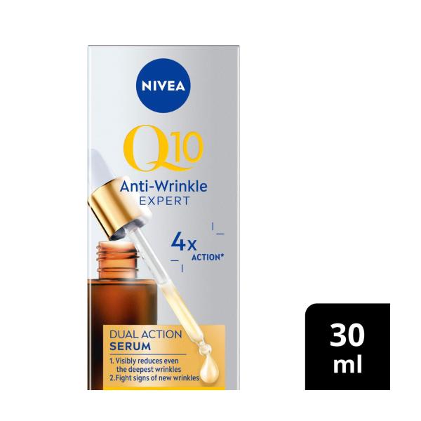 NIVEA Q10 DUAL ANTI WRINKLE ACTION SERUM 30ML