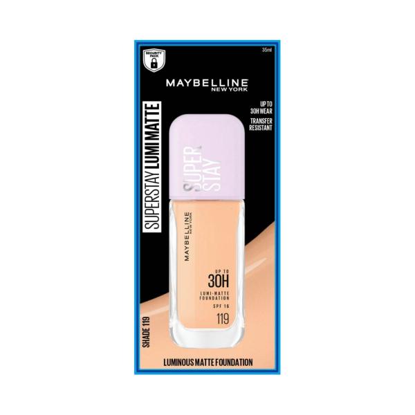 MAYBELLINE SUPERSTAY LUMI MATTE 119 FOUNDATION 35ML