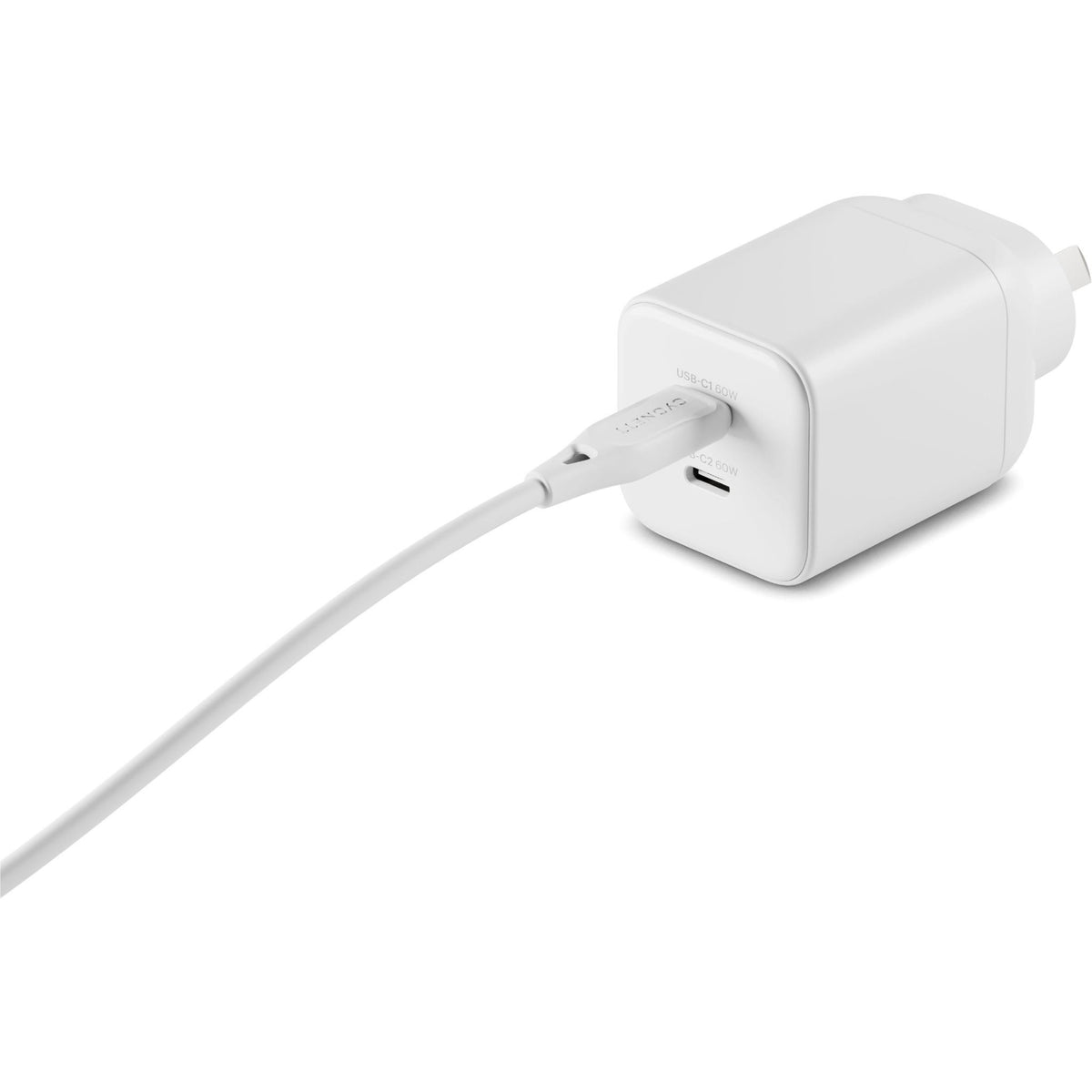 Cygnett Charge & Connect 60W Dual USB-C Wall Charger