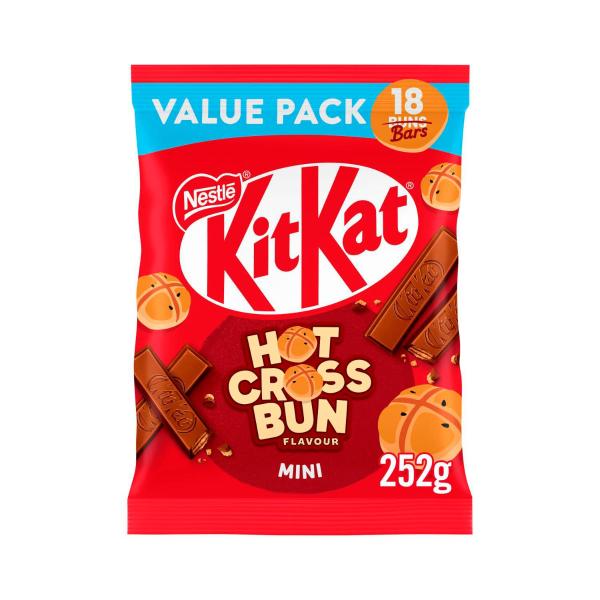 NESTLE KIT KAT HOT CROSS BUN EASTER CHOCOLATE SHAREPACK 252G