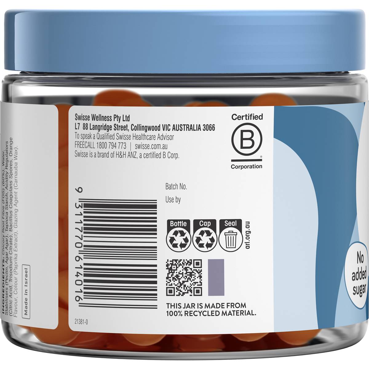 Swisse Probiotic + Prebiotic Gummies For Adults 90 pack
