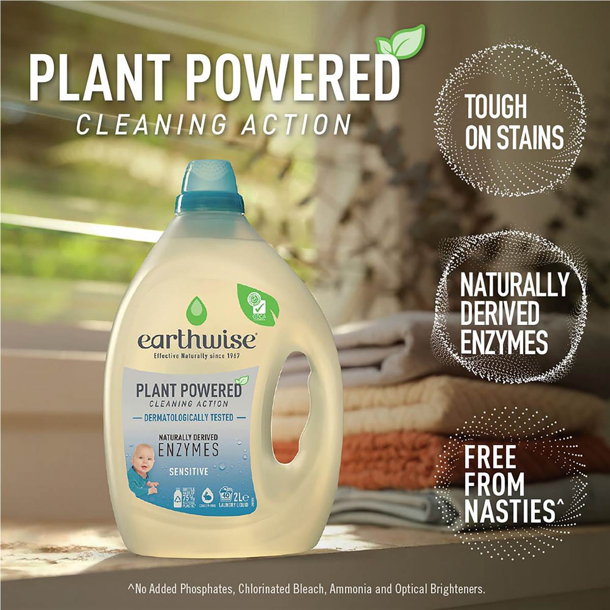 Earthwise Sensitive Clean Laundry Liquid Washing Detergent 2L