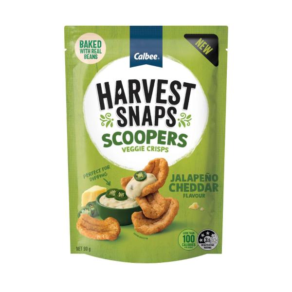 HARVEST SNAPS SCOOPERS 90G:JALAPENO & CHEDDAR:.:90 GRAM