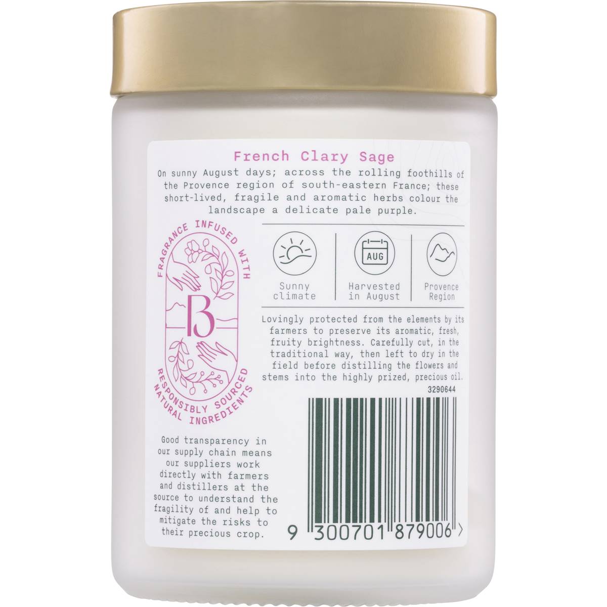 Botanica Origins French Clary Sage Candle 250g