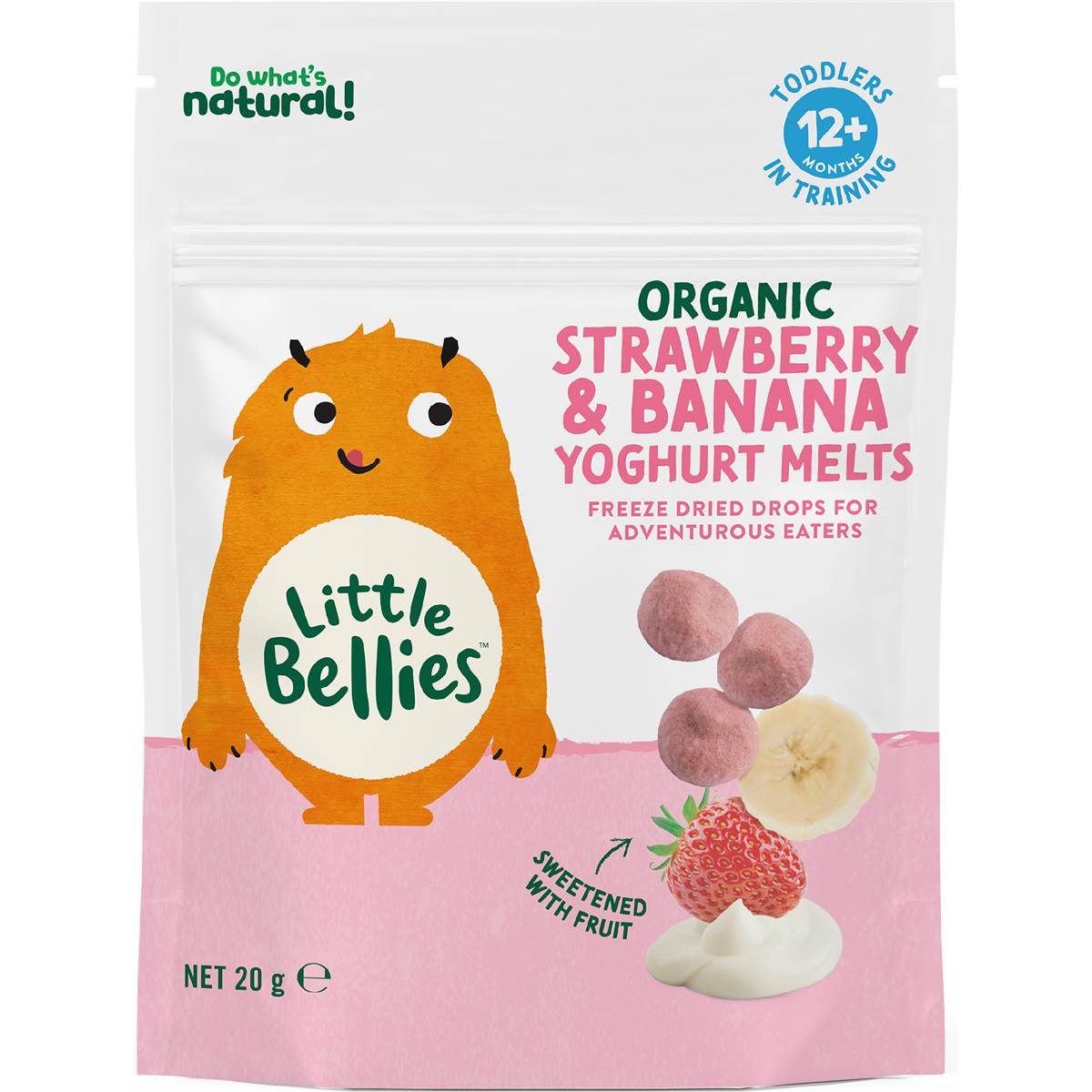 Little Bellies Yoghurt Melts Strawberry & Banana 20g