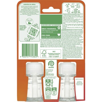 Air Wick Pure Sparkling Spritz Plug In Diffuser Refill 19mL x 2 pack