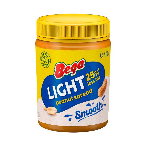 BEGA SPREAD PEANUT BUTTER:LIGHT SMOOTH:.:470 GRAM