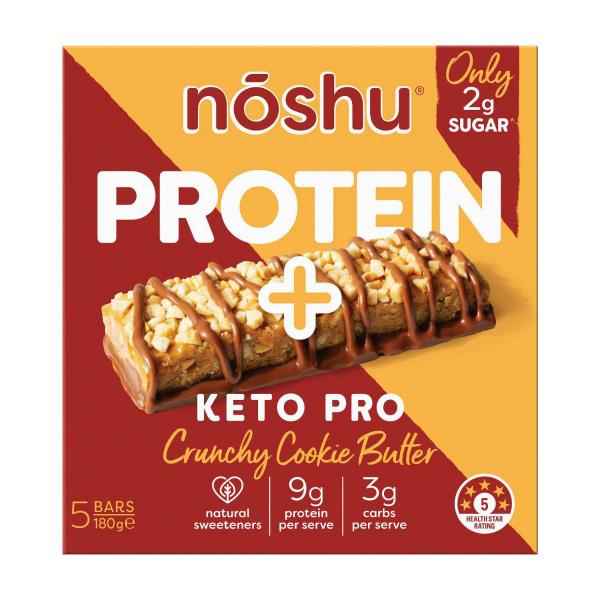 Protein+ Keto Pro Crunchy Cookie Butter Bars