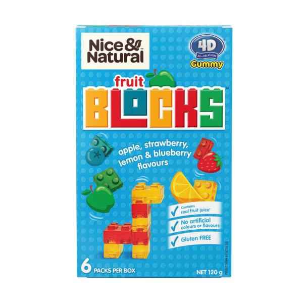 Fruit Blocks Multipack Lunch Box School Snacks Gluten Free 6 Pack