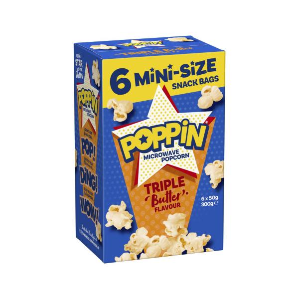 Microwave Popcorn Triple Butter 6 Pack