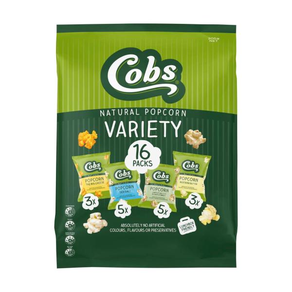 COBS POPCORN VARIETY 16PK 205G