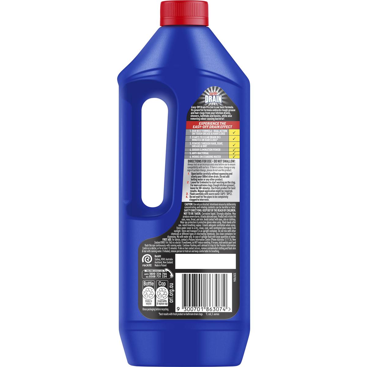 Easy Off Drain Kitchen & Bathroom Pro Gel 1l