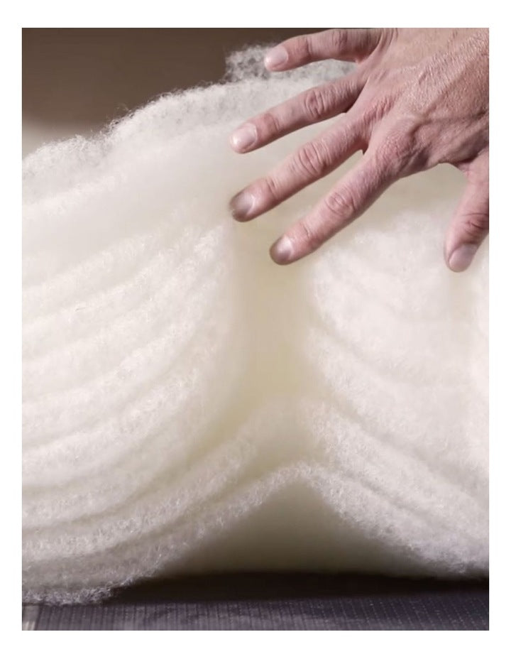 Baby Wool Quilt Cot in White