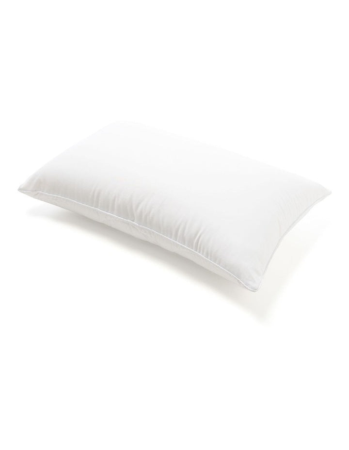 SleepCalm Wool Cotton Quilted Pillow 7+ in White
