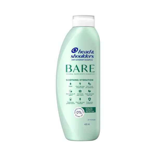 HEAD & SHOULDERS ANTI DANDRUFF SHAMPOO BARE SOOTHING HYDRATION 400ML