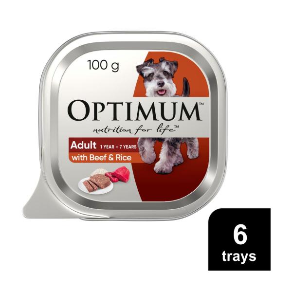 Dog Food Beef & Rice 6x100g