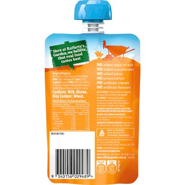 Rafferty's Garden Mango & Vanilla Yoghurt Brekkie Pouch 120g