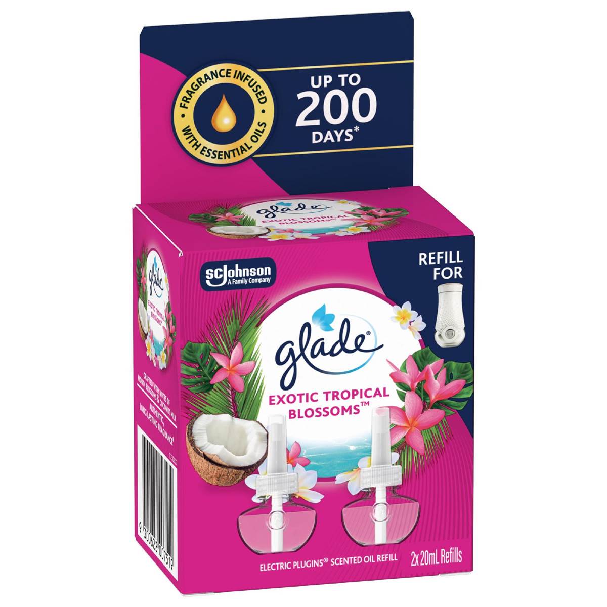 Glade Plug In Refills Exotic Tropical Blooms 2 Pack
