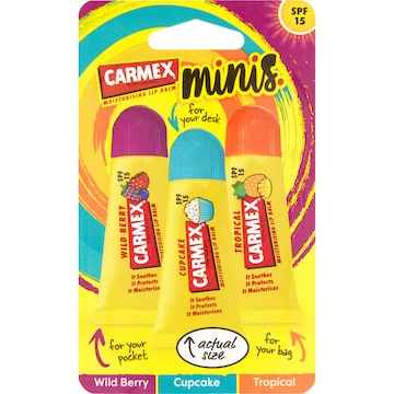 Carmex Minis Lip Balm 3 pack