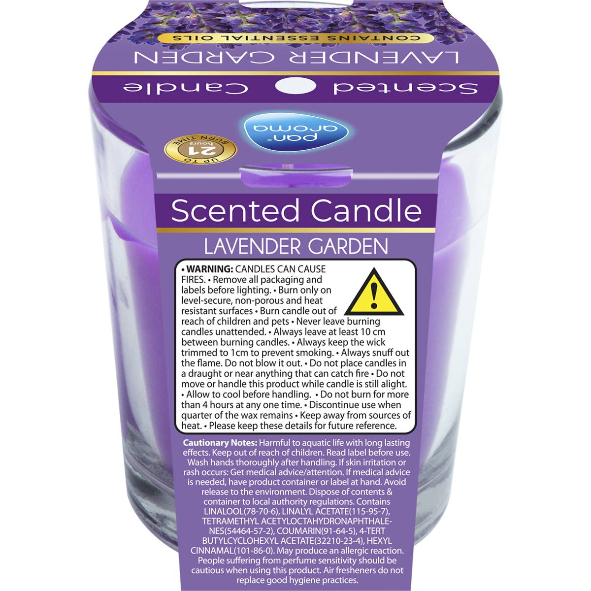 Pan Aroma Scented Candle Lavender Garden 85g