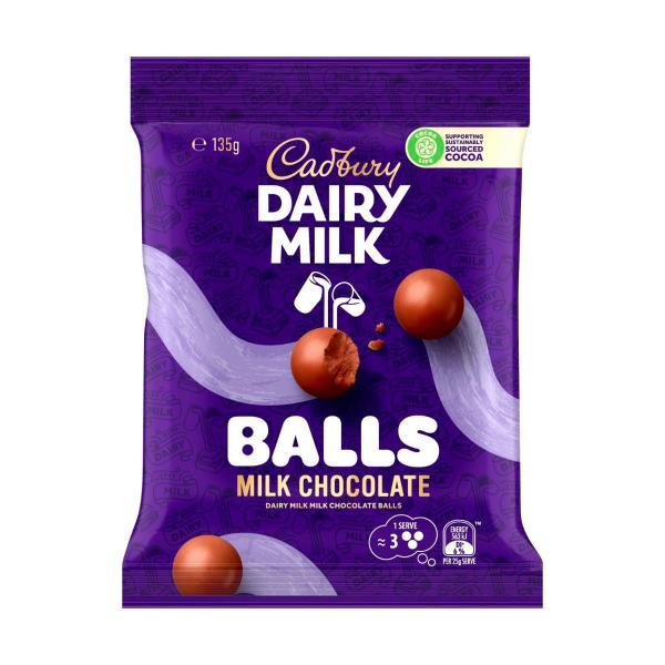 CADBURY DAIRY MILK BALLS 135G