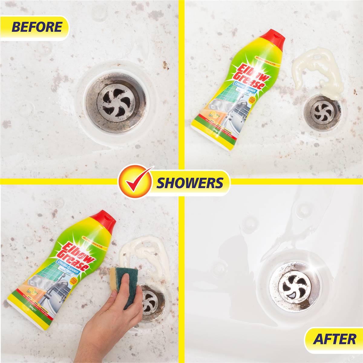 Elbow Grease Cream Cleaner With Micro Crystals Lemon Fresh 700g