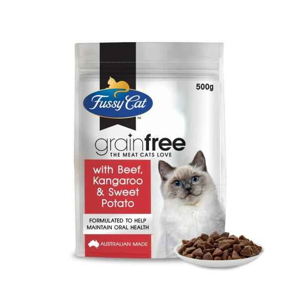 Grain Free Adult Dry Cat food Beef & Kangaroo With Sweet Potato