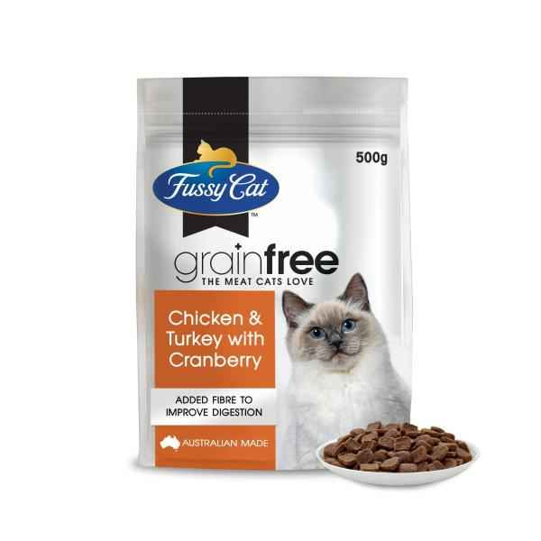 Grain Free Adult Dry Cat food Chicken & Turkey With Cranberry