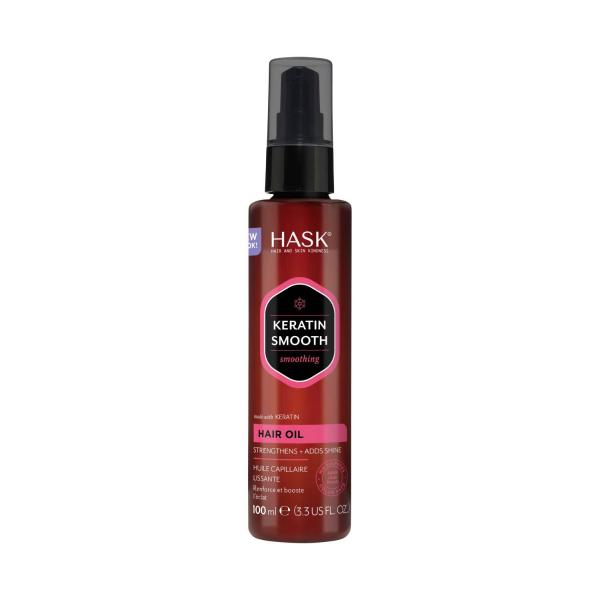 HASK KERATIN OIL SMOOTH SMOOTHING HAIR OIL PUMP 100ML
