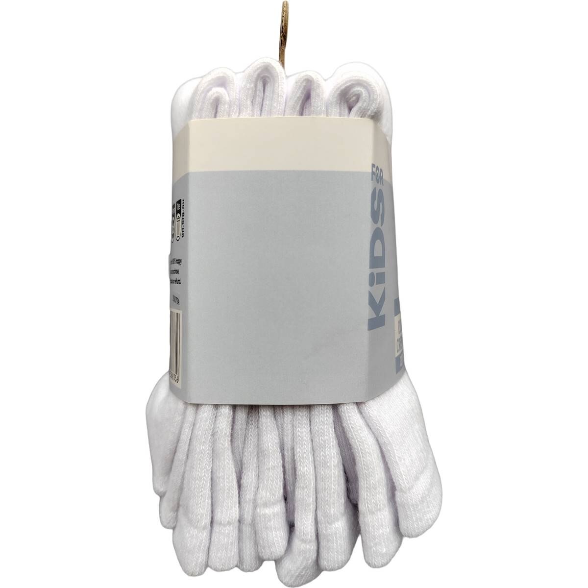 For Kids Full Crew Cushioned Sports Socks Size 13-3 4 pack