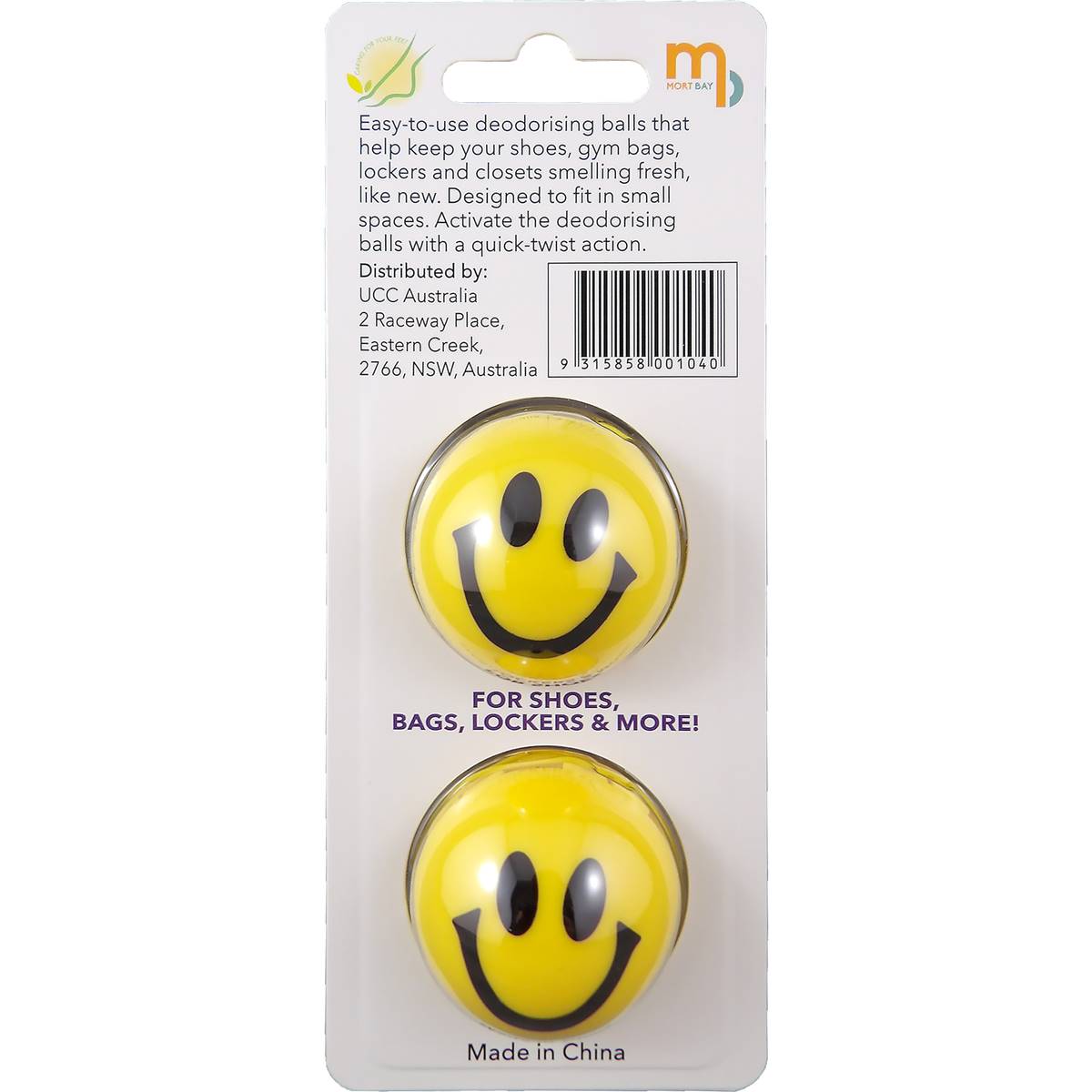 Mort Bay Deodorising Balls Lemon 2 pack