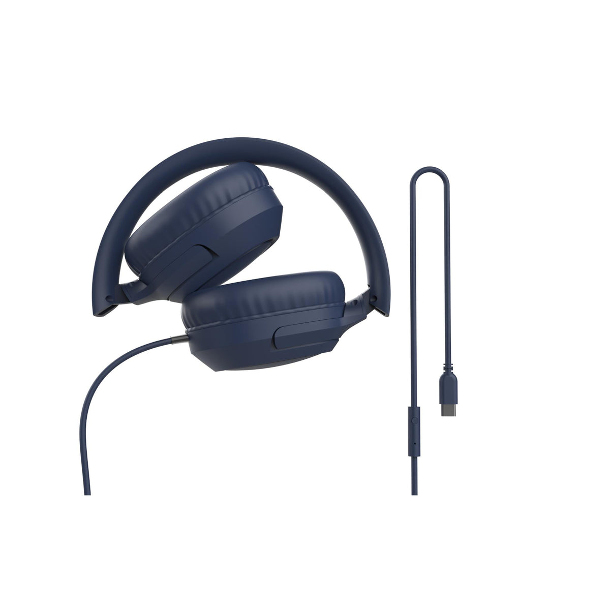 XCD Wired USB-C Over-Ear Headphones (Navy)