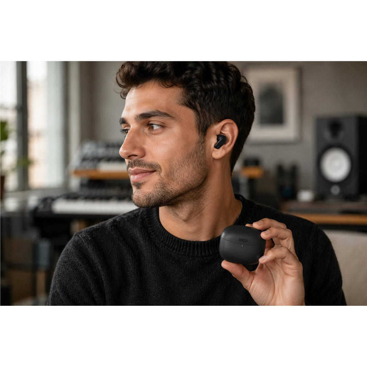 XCD True Wireless Stem In-Ear Headphones (Black)