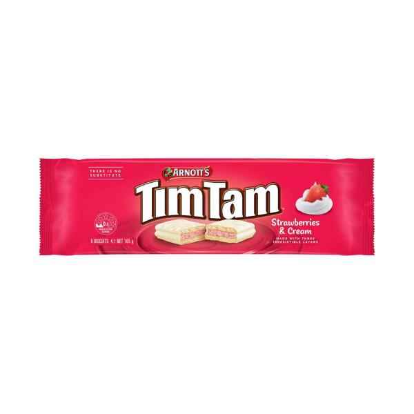 Tim Tam Biscuits Strawberries & Cream
