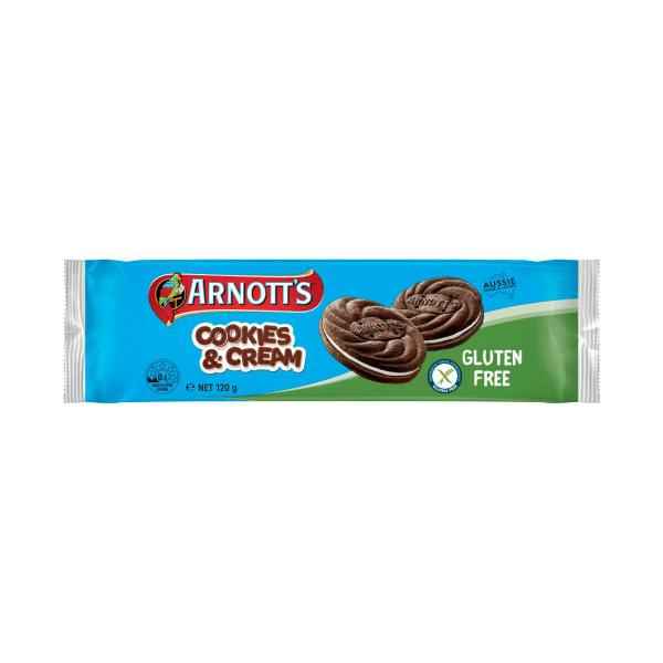 ARNOTTS BISCUITS GLUTEN FREE COOKIES & CREAM 120G