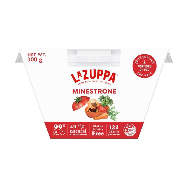 LA ZUPPA MICROWAVEABLE SOUP BOWL MINESTRONE SOUP 300G