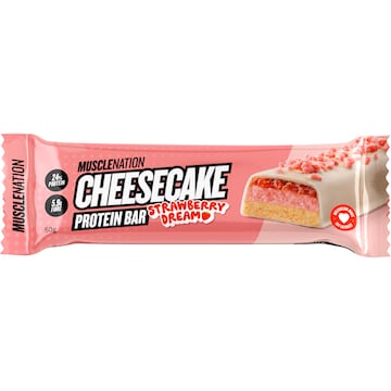 Muscle Nation Cheesecake Protein Bar Strawberry 50g