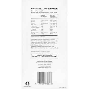 Avalanche 99% Sugar Free Caramel Latte Sachets 26 pack