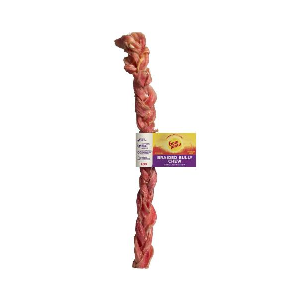 BOW WOW BRAIDED BULLY CHEW DOG TREAT 1PK
