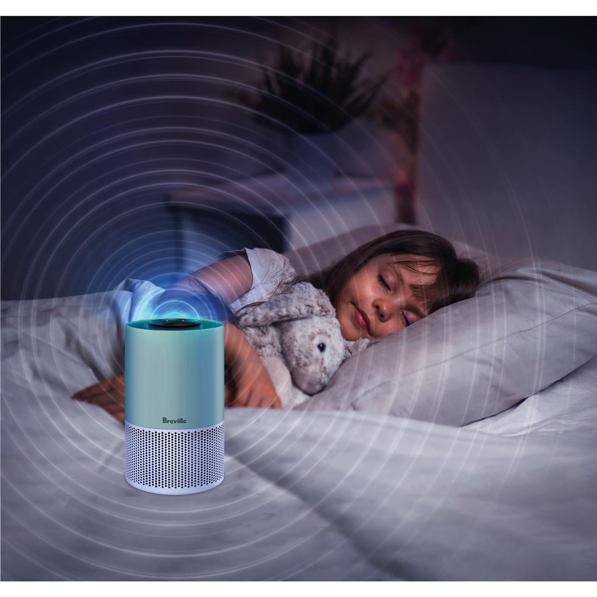 Breville the Smart Air™ Viral Protect Night Glow Purifier (Soft Sage)